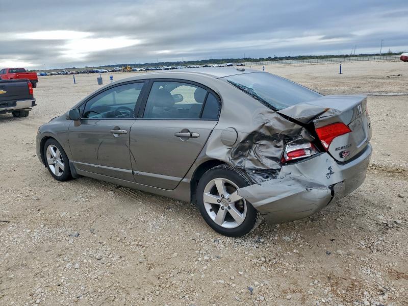 1HGFA16888L043605 - 2008 HONDA CIVIC EX GRAY photo 2