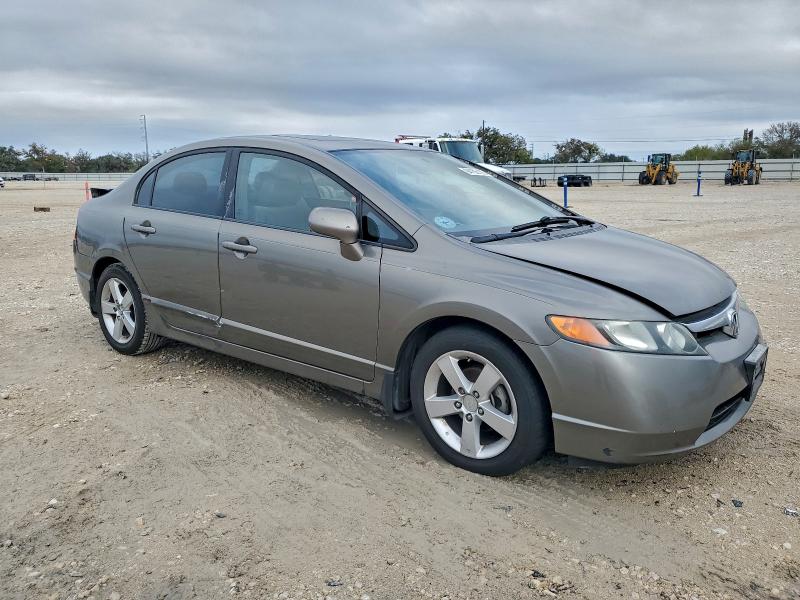 1HGFA16888L043605 - 2008 HONDA CIVIC EX GRAY photo 4
