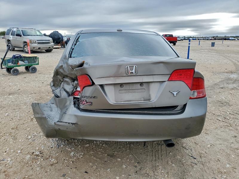 1HGFA16888L043605 - 2008 HONDA CIVIC EX GRAY photo 6