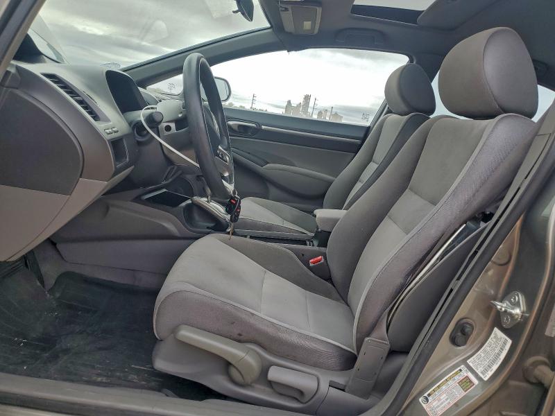 1HGFA16888L043605 - 2008 HONDA CIVIC EX GRAY photo 7