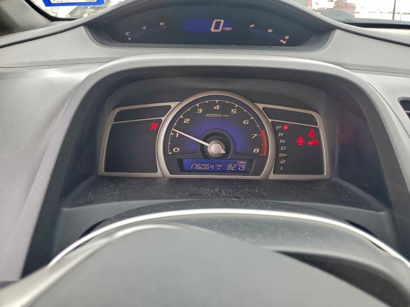 1HGFA16888L043605 - 2008 HONDA CIVIC EX GRAY photo 9