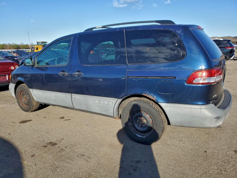 4T3ZF13CX3U544734 - 2003 TOYOTA SIENNA LE BLUE photo 2