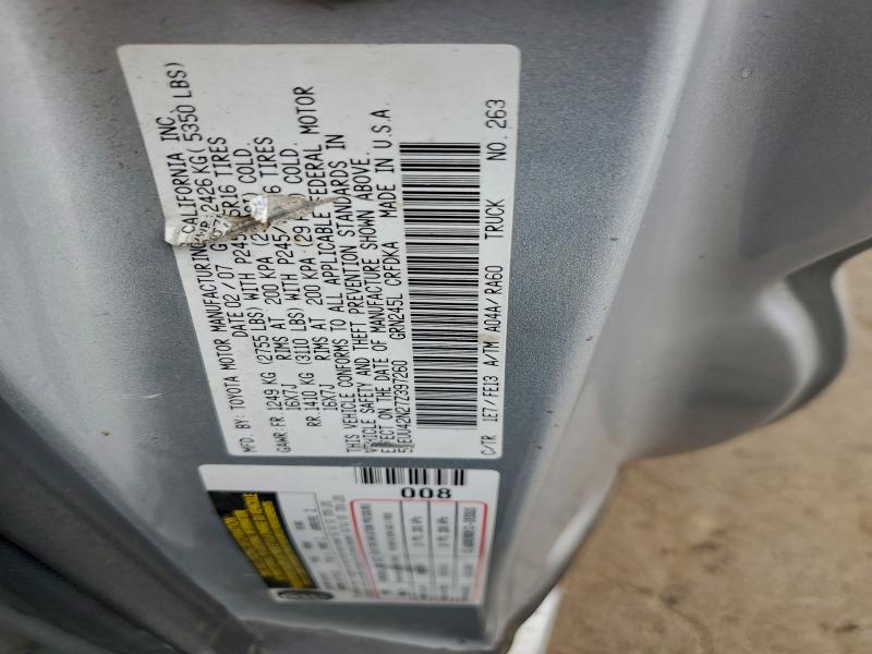 5TEUU42N27Z397260 - 2007 TOYOTA TACOMA ACCESS CAB Күміс фото 13