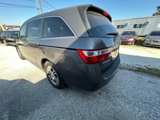 5FNRL5H61CB071458 - 2012 HONDA ODYSSEY EXL GRAY photo 3