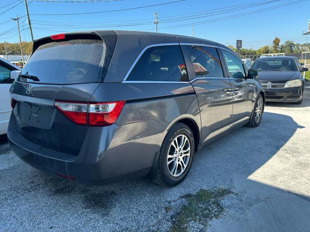 5FNRL5H61CB071458 - 2012 HONDA ODYSSEY EXL GRAY photo 4