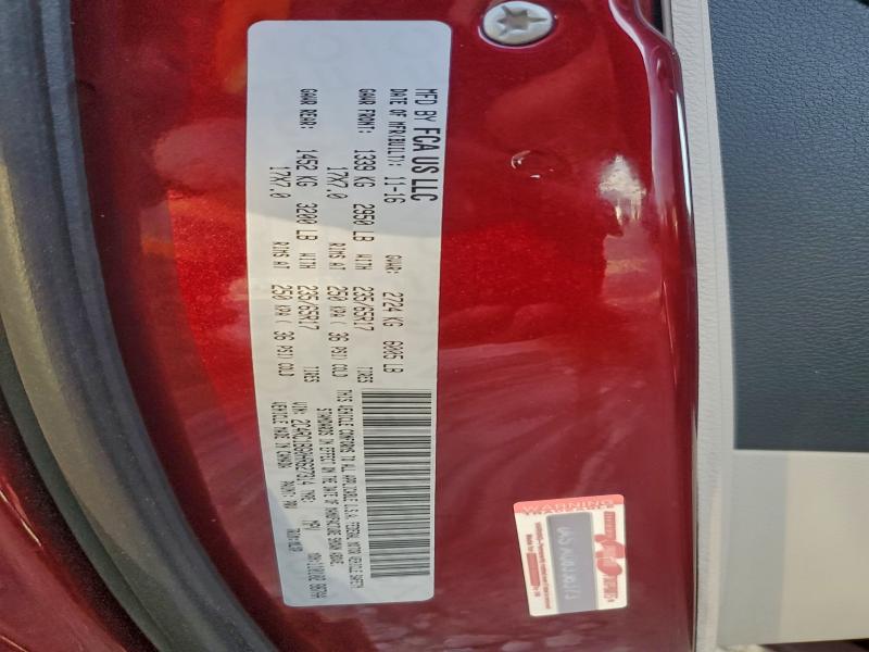 2C4RC1BG0HR627314 - 2017 CHRYSLER PACIFICA TOURING L MAROON photo 13