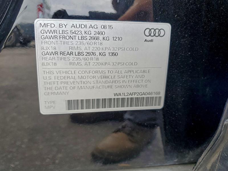 WA1L2AFP2GA046168 - 2016 AUDI Q5 PREMIUM PLUS Қара фото 13