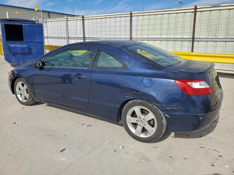 2HGFG12867H582711 - 2007 HONDA CIVIC EX BLUE photo 2