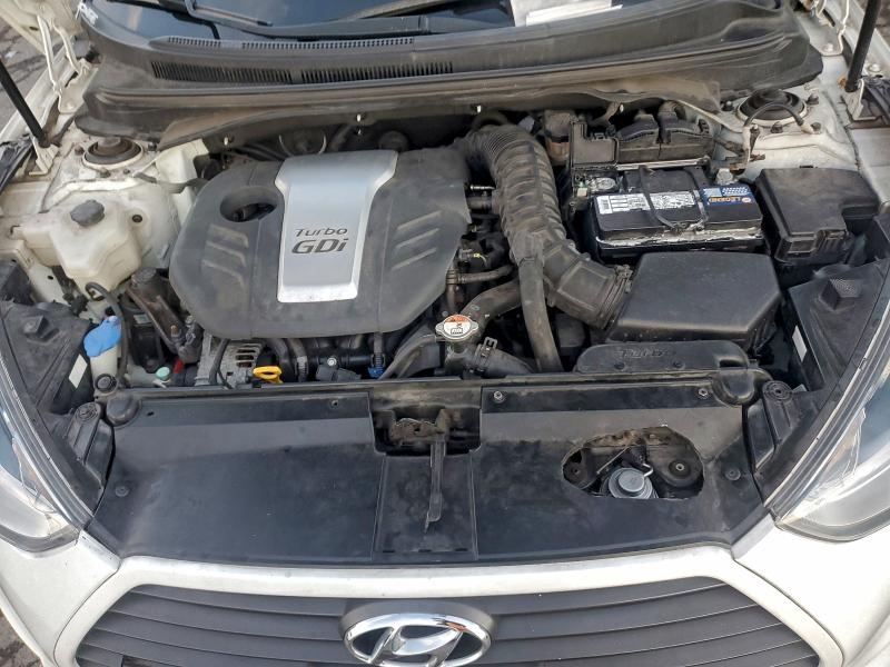 KMHTC6AE3DU175516 - 2013 HYUNDAI VELOSTER TURBO Սպիտակ լուսանկար 11