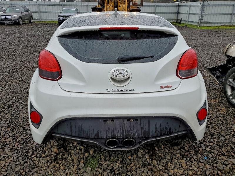 KMHTC6AE3DU175516 - 2013 HYUNDAI VELOSTER TURBO Սպիտակ լուսանկար 6