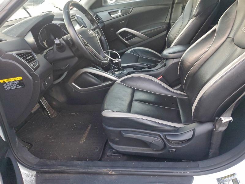 KMHTC6AE3DU175516 - 2013 HYUNDAI VELOSTER TURBO Սպիտակ լուսանկար 7