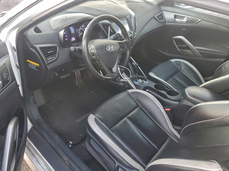 KMHTC6AE3DU175516 - 2013 HYUNDAI VELOSTER TURBO Սպիտակ լուսանկար 8