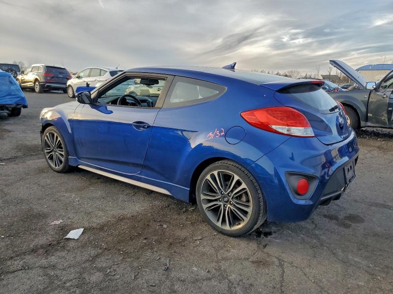 KMHTC6AE6GU261049 - 2016 HYUNDAI VELOSTER TURBO 蓝色 照片 2