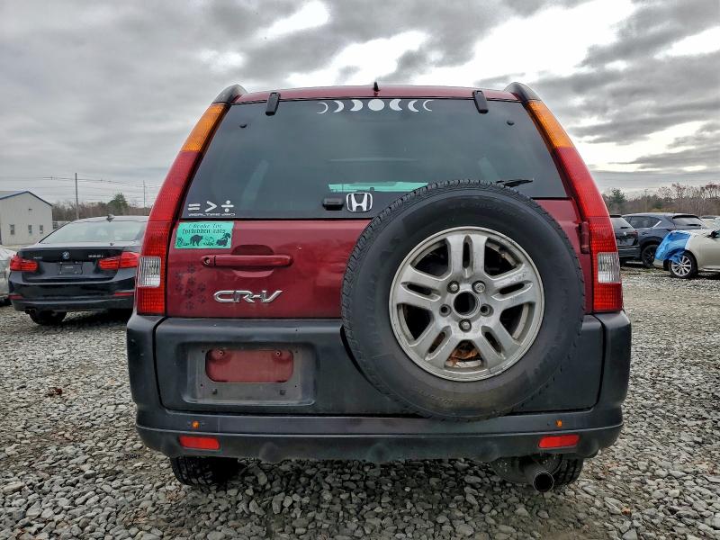 SHSRD78844U204637 - 2004 HONDA CR-V EX 勃艮第红 照片 6