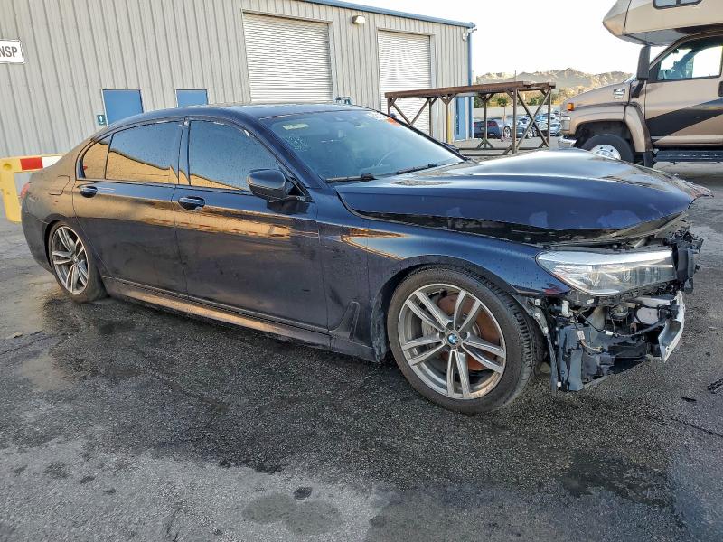 WBA7E2C5XKB218194 - 2019 BMW 740 I BLUE photo 4