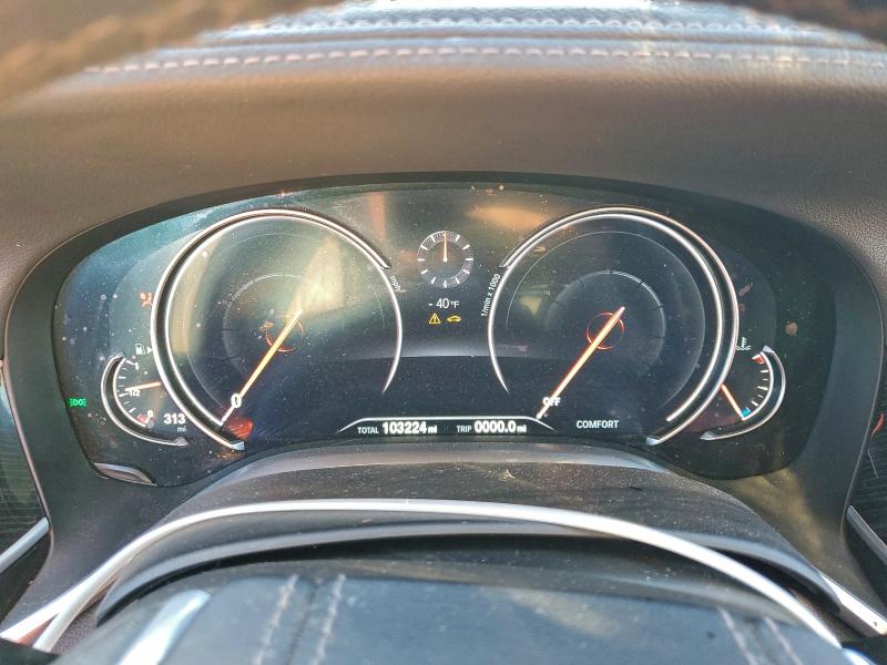 WBA7E2C5XKB218194 - 2019 BMW 740 I BLUE photo 9