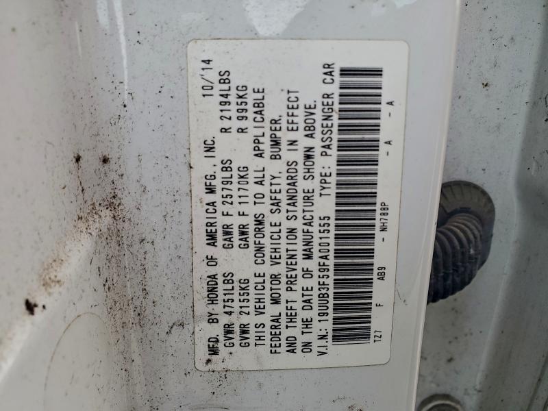 19UUB3F59FA001555 - 2015 ACURA TLX TECH 白色 照片 12