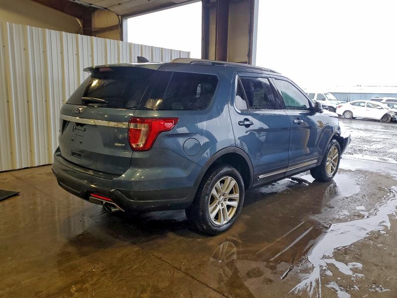 1FM5K8DH0KGA67783 - 2019 FORD EXPLORER XLT ლურჯი ფოტო 3