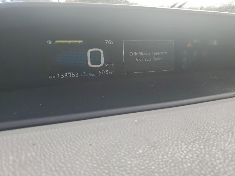 JTDKARFU6G3018144 - 2016 TOYOTA PRIUS WHITE photo 9