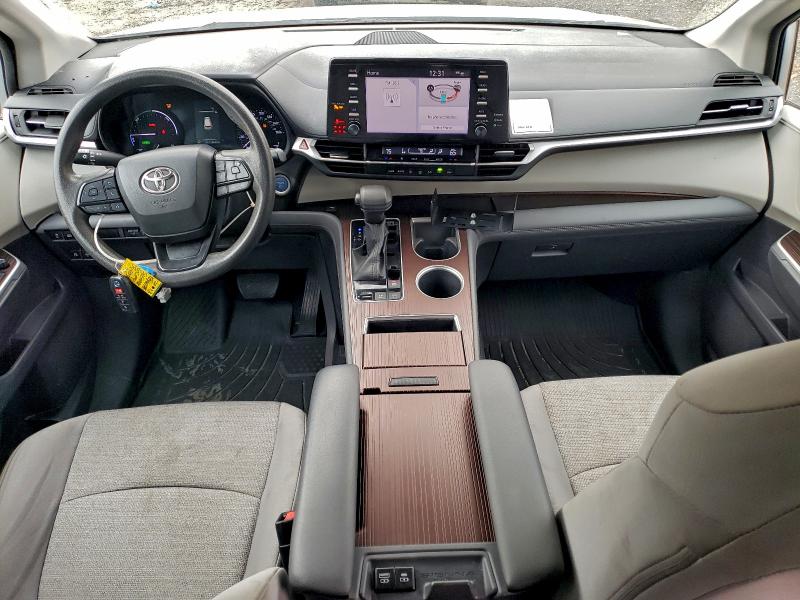 5TDKRKEC6PS166477 - 2023 TOYOTA SIENNA LE ნაცრისფერი ფოტო 8