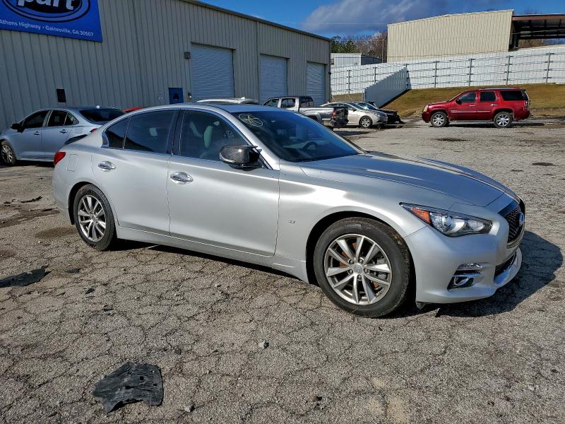 JN1BV7AP5FM344345 - 2015 INFINITI Q50 BASE SILVER photo 4