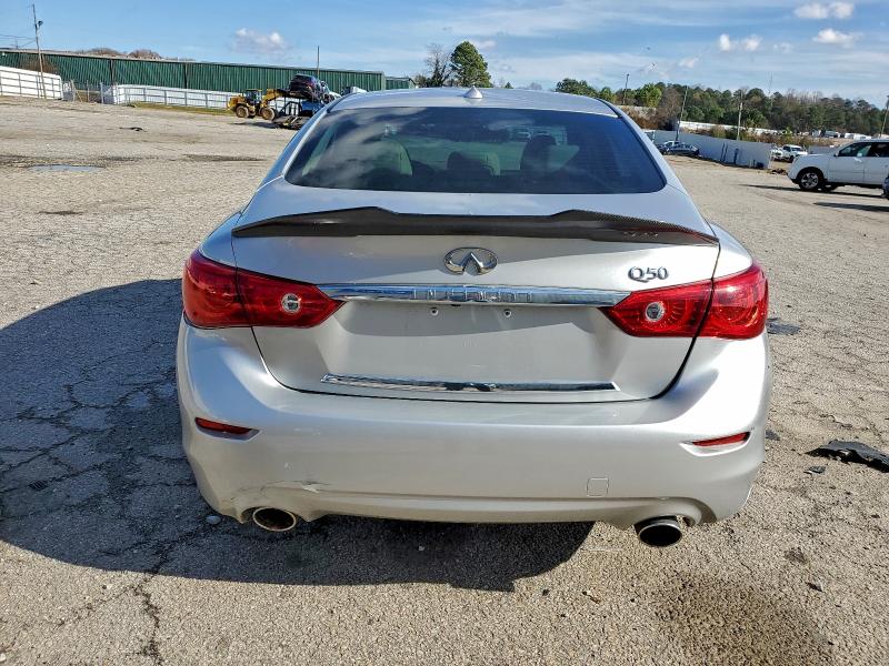 JN1BV7AP5FM344345 - 2015 INFINITI Q50 BASE SILVER photo 6
