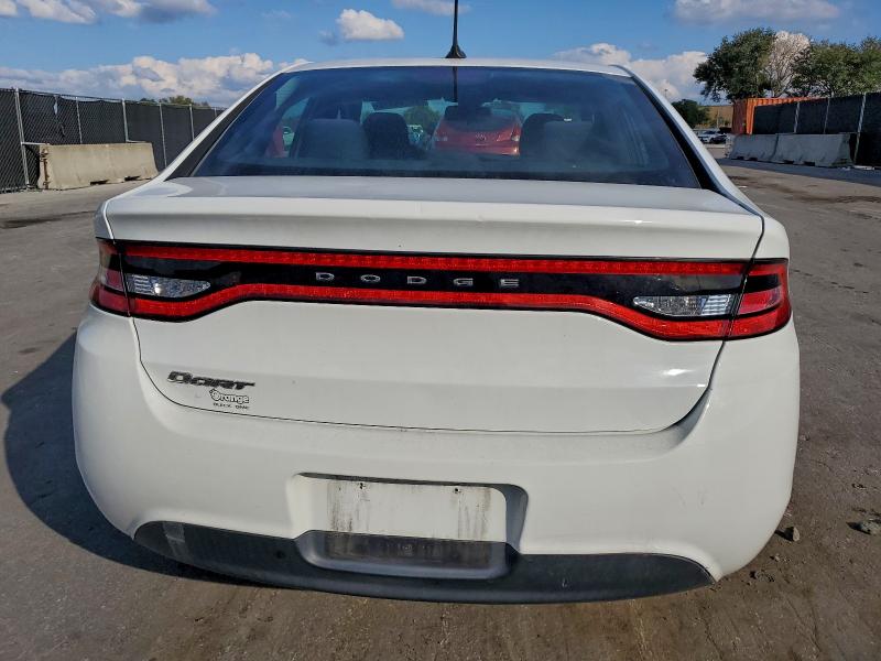 1C3CDFAA1GD505385 - 2016 DODGE DART SE WHITE photo 6