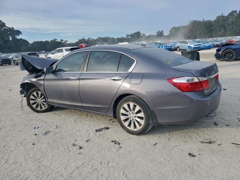 1HGCR2F82FA126800 - 2015 HONDA ACCORD EXL GRAY photo 2