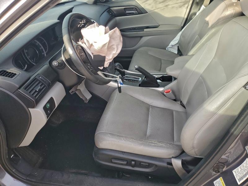 1HGCR2F82FA126800 - 2015 HONDA ACCORD EXL GRAY photo 7