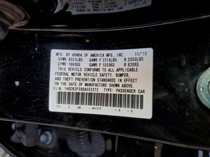 1HGCR2F56DA053272 - 2013 HONDA ACCORD SPORT Schwarz Foto 13