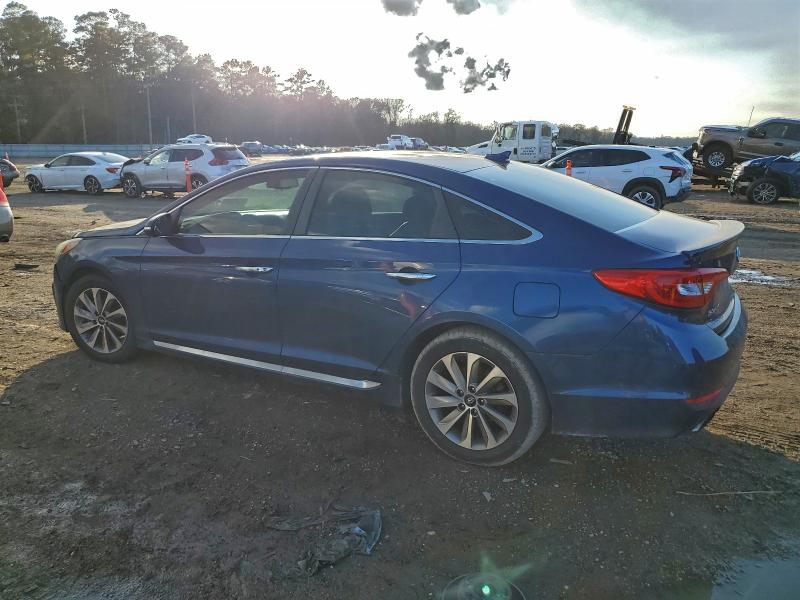 5NPE34AF8GH410730 - 2016 HYUNDAI SONATA SPORT BLUE photo 2
