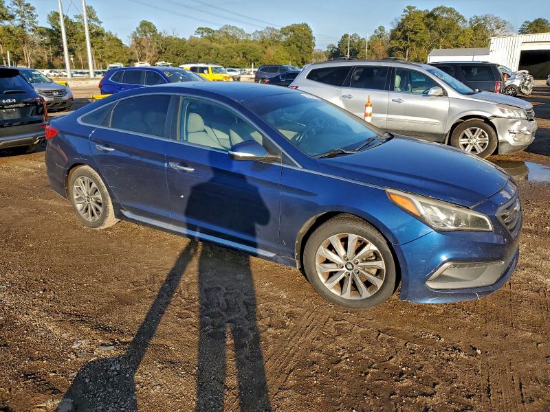 5NPE34AF8GH410730 - 2016 HYUNDAI SONATA SPORT BLUE photo 4