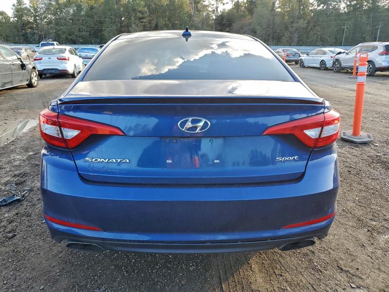 5NPE34AF8GH410730 - 2016 HYUNDAI SONATA SPORT BLUE photo 6