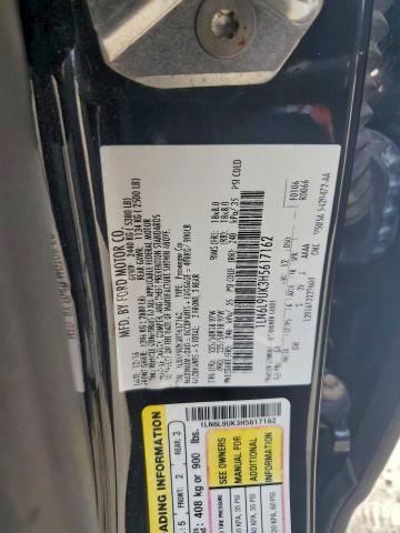 1LN6L9UK3H5617162 - 2017 LINCOLN CONTINENTA BLACK photo 12