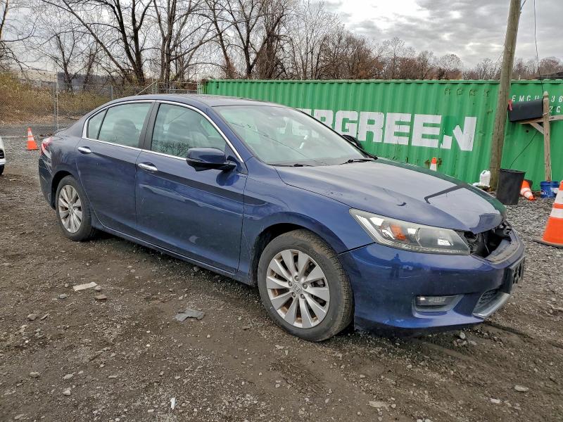 1HGCR2F87FA146606 - 2015 HONDA ACCORD EXL BLUE photo 4