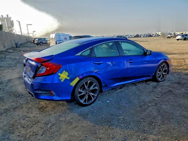 2HGFC2F85LH599960 - 2020 HONDA CIVIC SPORT BLUE photo 3