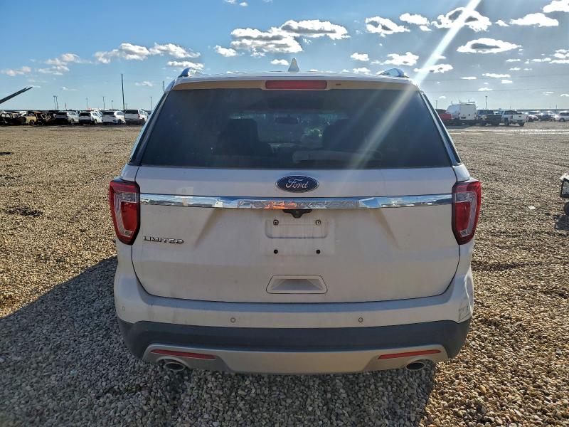 1FM5K7F82HGB78870 - 2017 FORD EXPLORER LIMITED WHITE photo 6