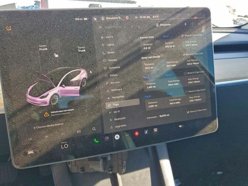 5YJ3E1EA6NF242550 - 2022 TESLA MODEL 3 Ақ фото 9