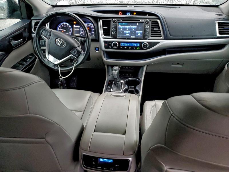 5TDJZRFH1JS555601 - 2018 TOYOTA HIGHLANDER SE Gris photo 8