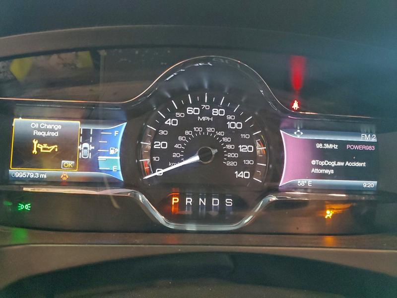 1LNHL9FT7FG603894 - 2015 LINCOLN MKS GRAY photo 9