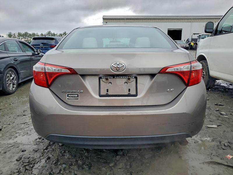 2T1BURHE4FC379777 - 2015 TOYOTA COROLLA L BROWN photo 6