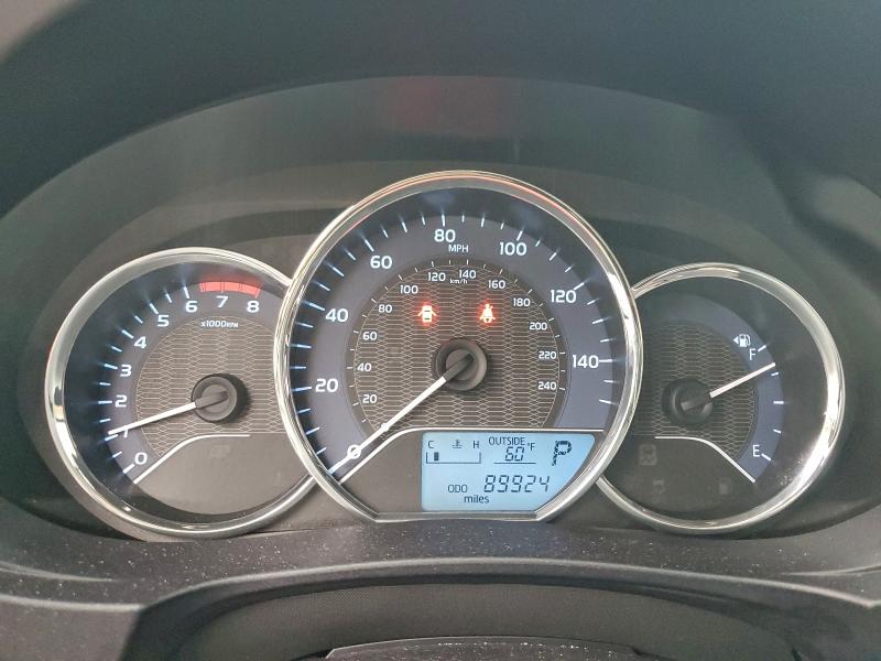 2T1BURHE4FC379777 - 2015 TOYOTA COROLLA L BROWN photo 9