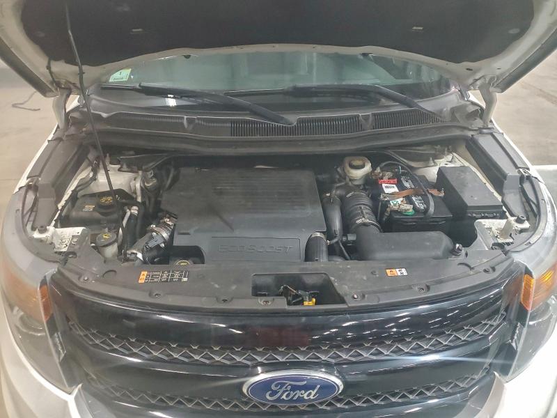 1FM5K8GT3FGB65177 - 2015 FORD EXPLORER SPORT WHITE photo 12