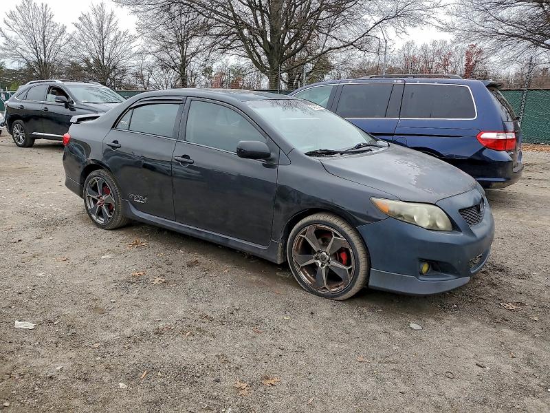 2T1BU40E39C133192 - 2009 TOYOTA COROLLA BASE BLACK photo 4