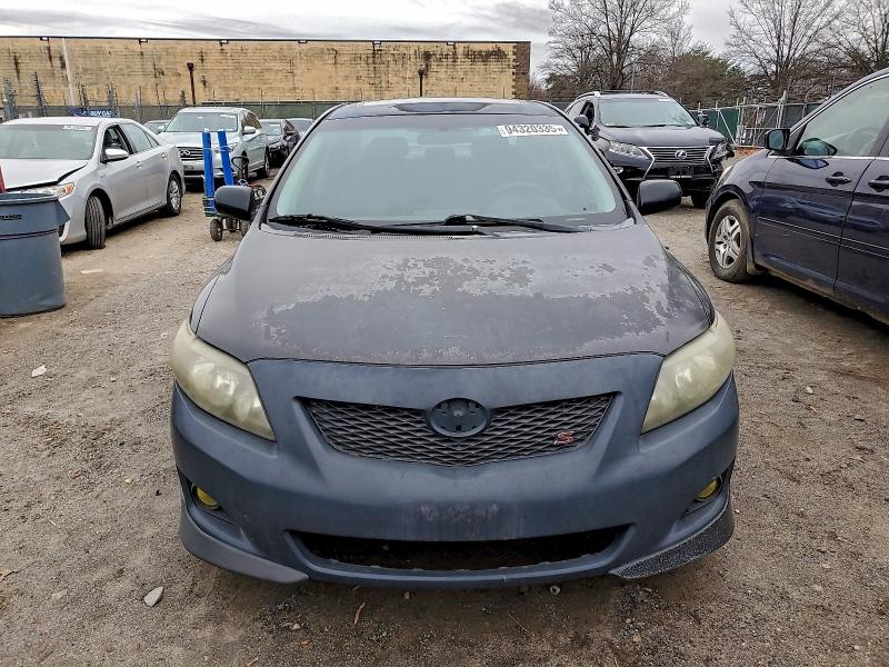 2T1BU40E39C133192 - 2009 TOYOTA COROLLA BASE BLACK photo 5