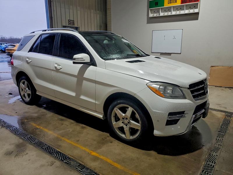 4JGDA5HB9EA422492 - 2014 MERCEDES-BENZ ML 350 4MATIC WHITE photo 4