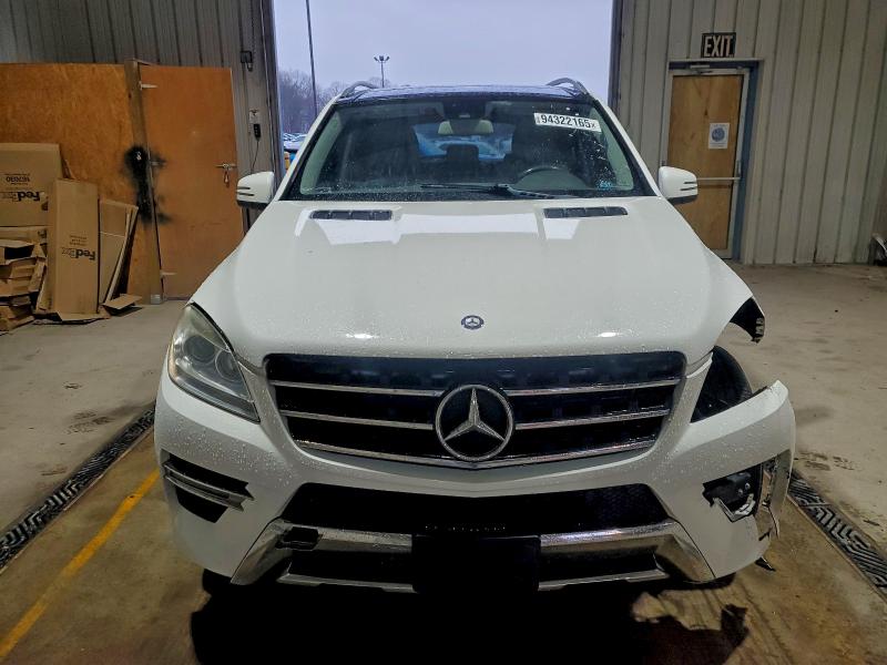 4JGDA5HB9EA422492 - 2014 MERCEDES-BENZ ML 350 4MATIC WHITE photo 5