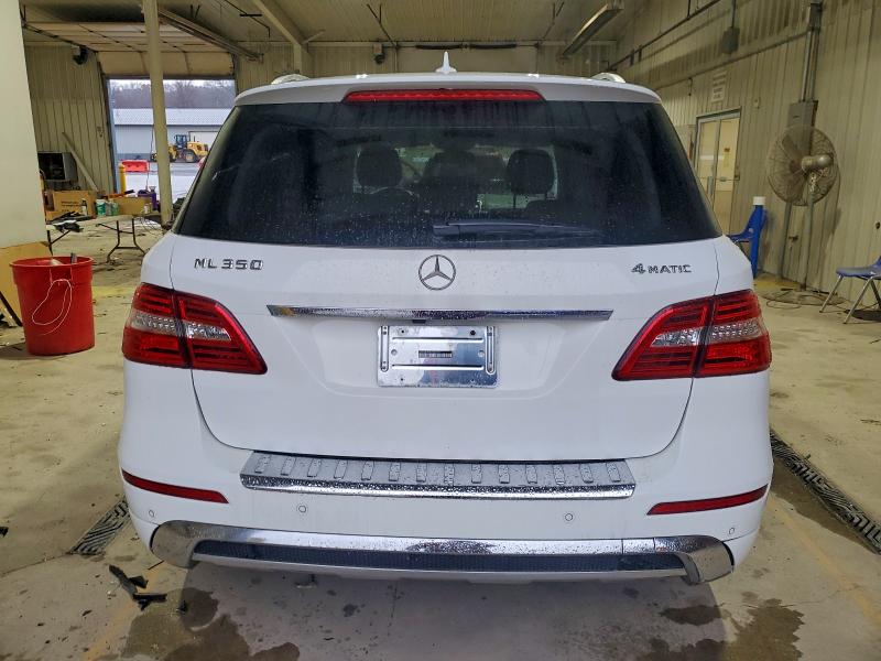 4JGDA5HB9EA422492 - 2014 MERCEDES-BENZ ML 350 4MATIC WHITE photo 6