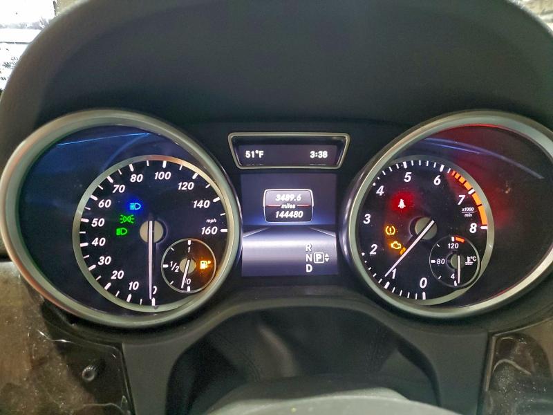 4JGDA5HB9EA422492 - 2014 MERCEDES-BENZ ML 350 4MATIC WHITE photo 9