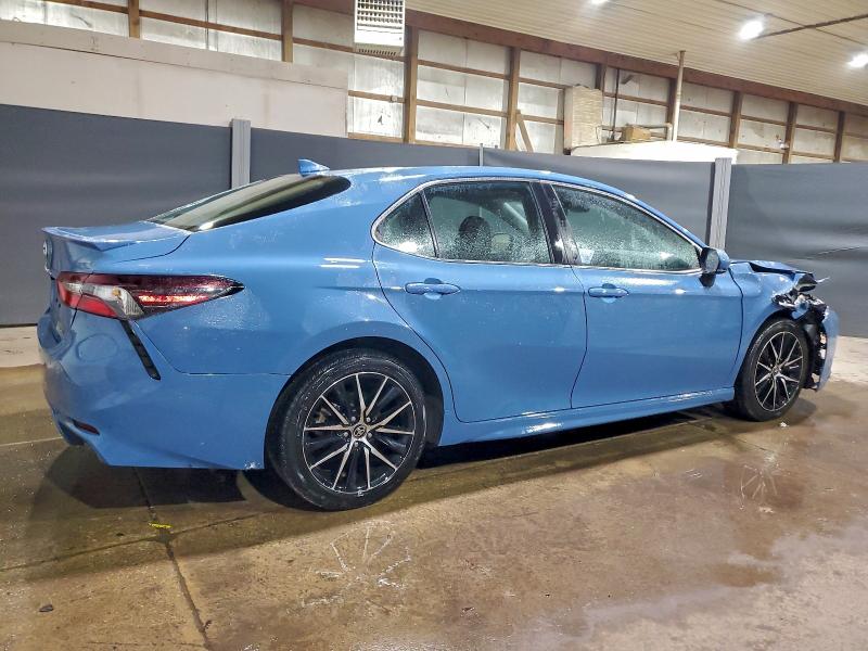 4T1G11AK7RU218407 - 2024 TOYOTA CAMRY SE NIGHT SHADE BLUE photo 3